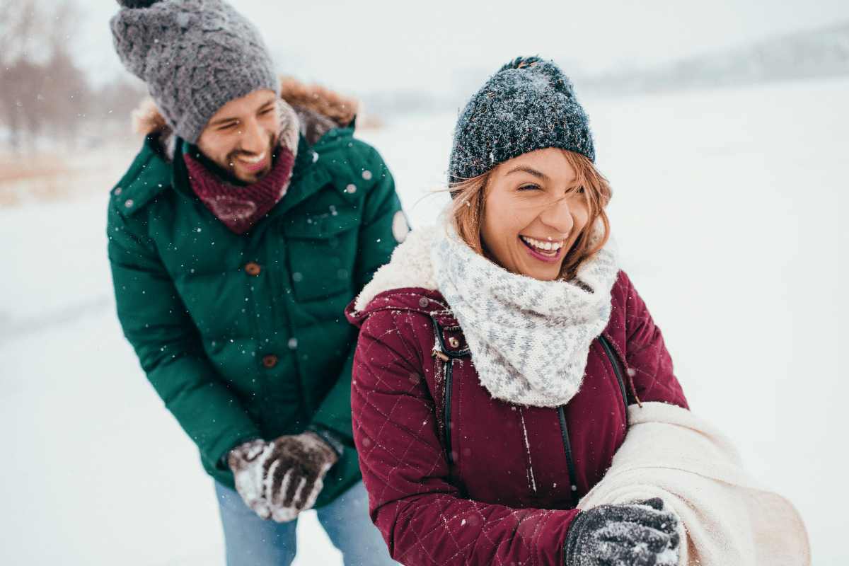 Couple in the snow