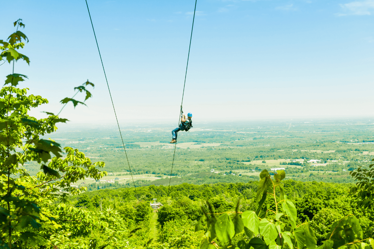 best zip lines in the Poconos